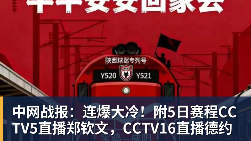 中网战报:连爆大冷!附5日赛程CCTV5直播郑钦文,CCTV16直播德约